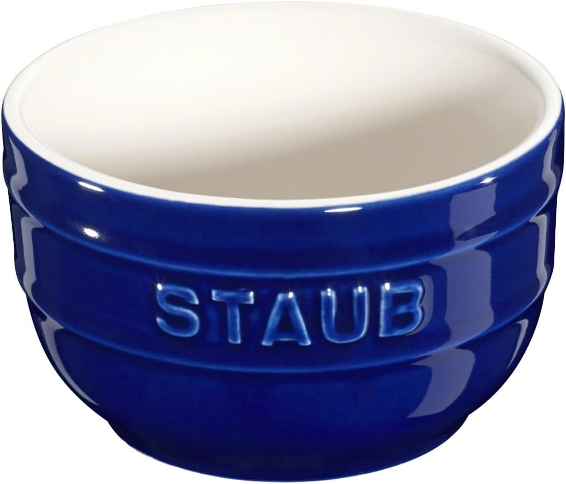STAUB Ceramic Prep Bowl Set, 2-piece, Dark Blue