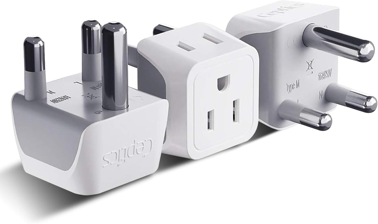 Ceptics Universal Travel Adapter, 45W International Power Adapter with PD & QC 3.0 Dual USB-C, 3 USB Travel Adapter Worldwide, Type I C G A Outlets 110V 220V A/C - EU Euro US UK (11-KU)