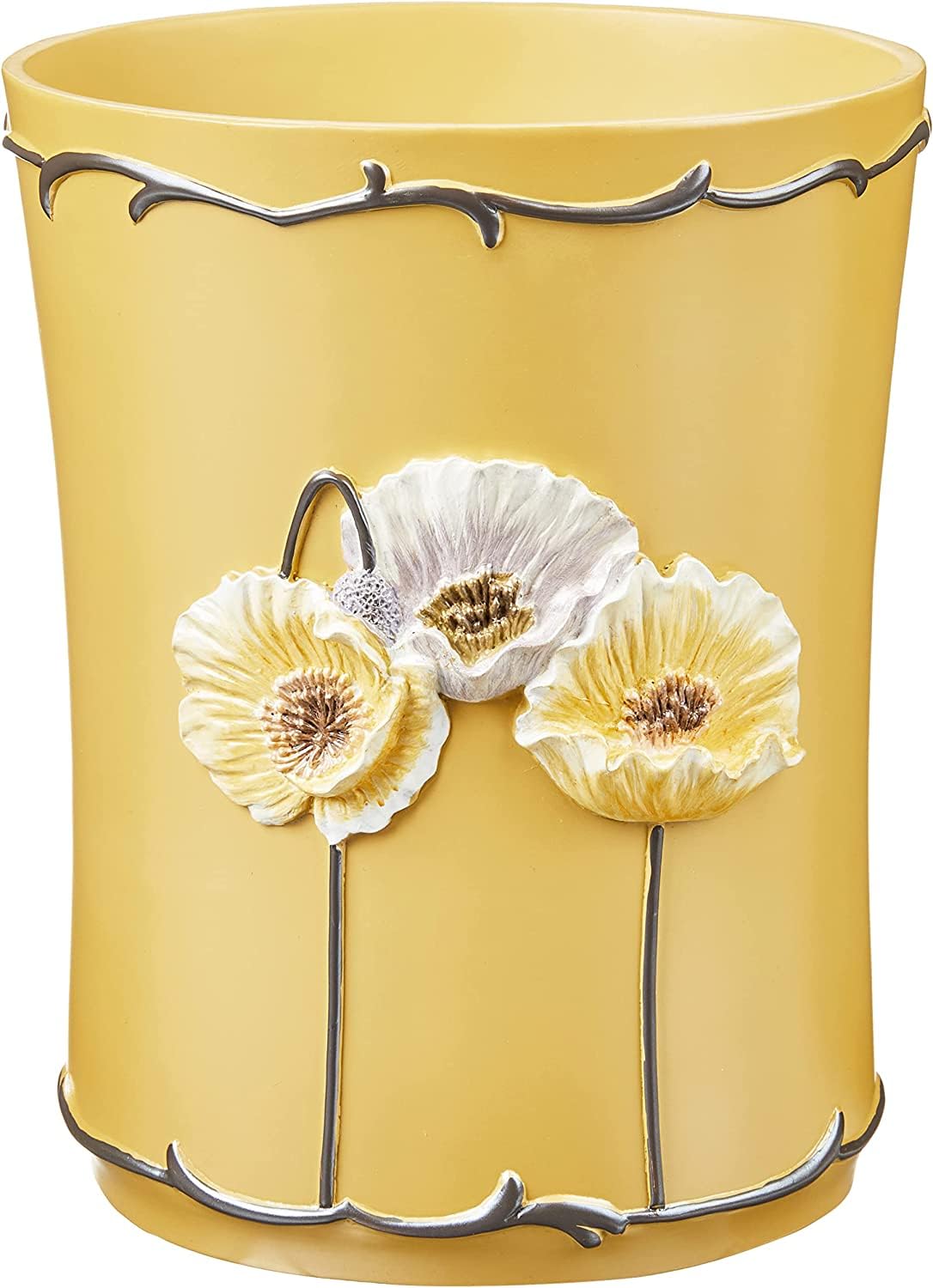 Zahari Home Decorative Trash Can for Bathroom, Office & Bedroom - 2.1 Gallons Stylish & Small Trash Can for Dorms, Desktop & Restroom - Chic Waste Basket for Compact Spaces, Capri