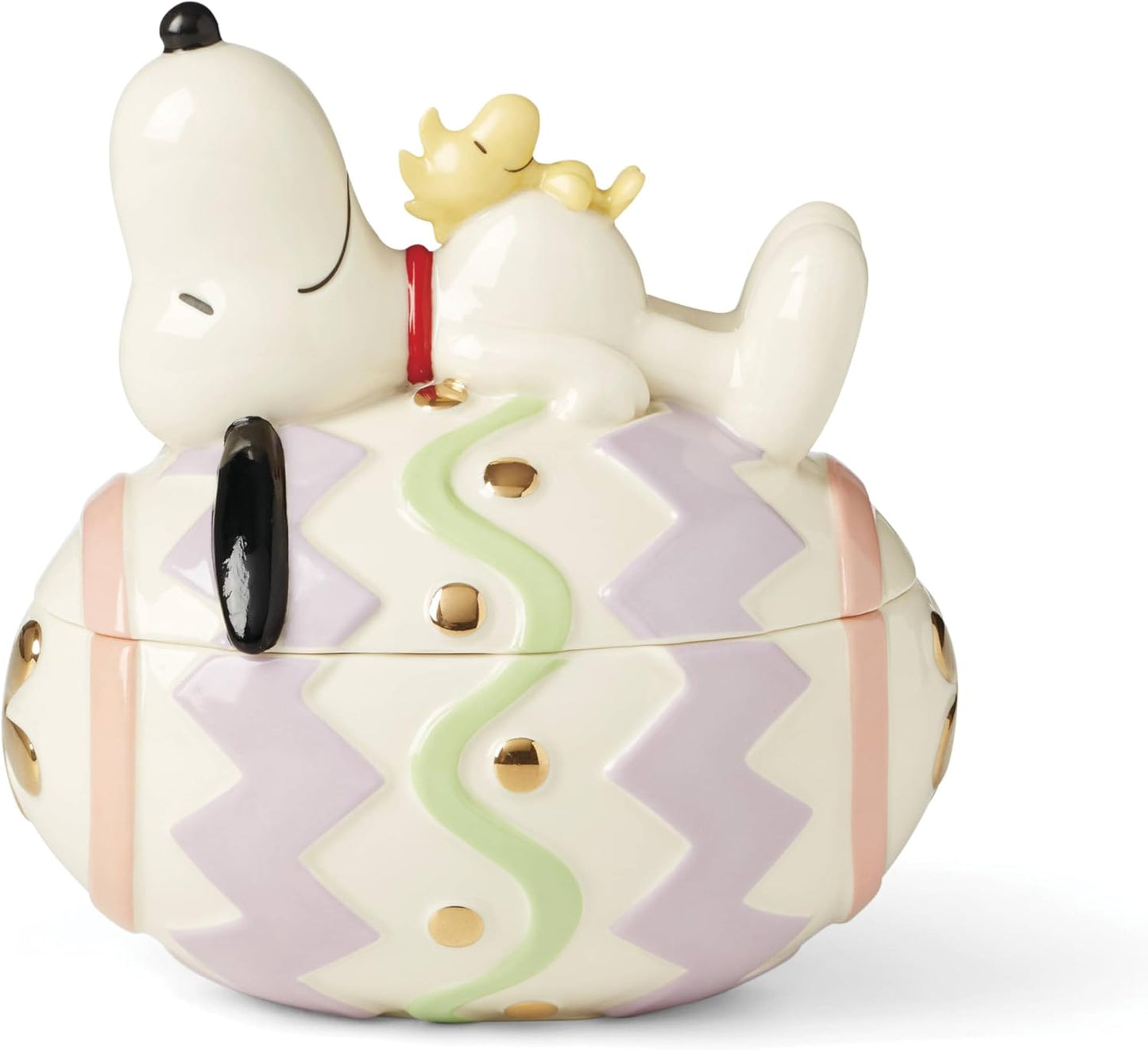 Lenox 895686 Peanuts Easter Snoopy & Woodstock Basket, Spring Home Decor
