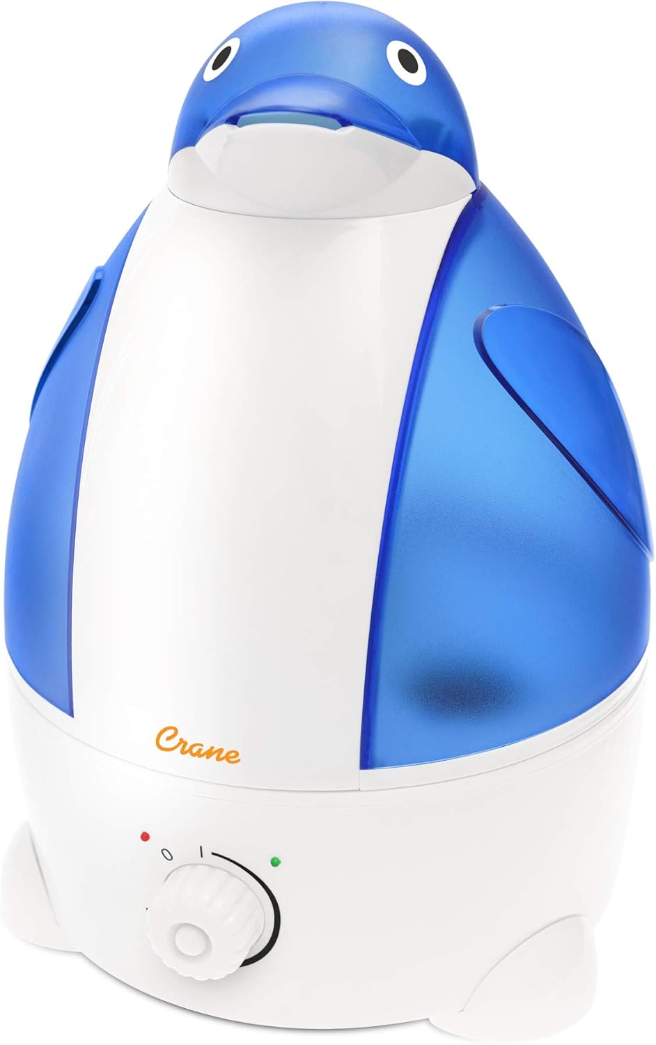 Crane 1 Gallon Animal Cool Mist Ultrasonic Humidifier for Kids' Bedroom and Nursery, Automatic Shut off, Adjustable Output, Fox
