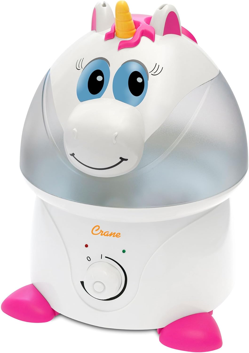 Crane 1 Gallon Animal Cool Mist Ultrasonic Humidifier for Kids' Bedroom and Nursery, Automatic Shut off, Adjustable Output, Fox