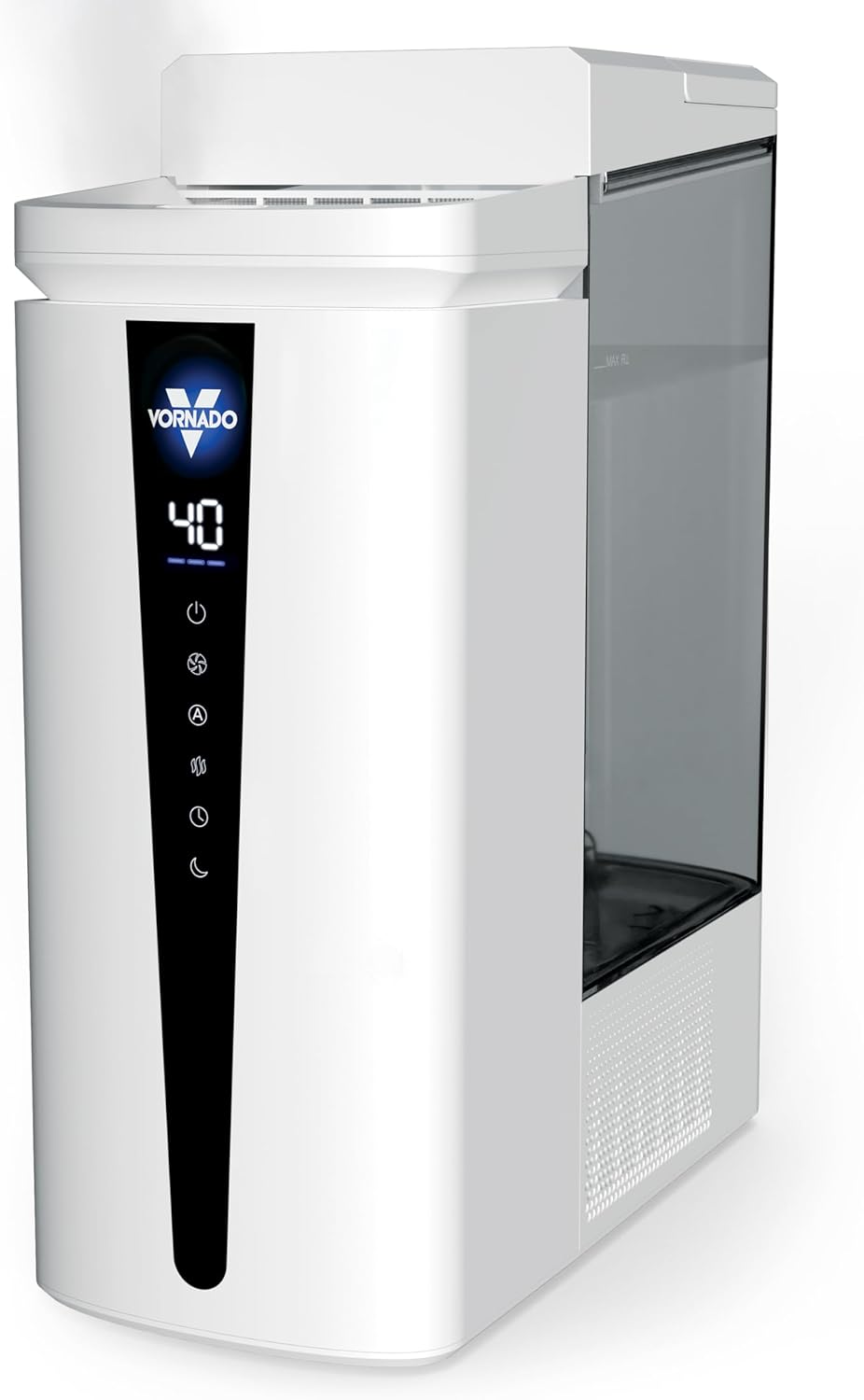 Vornado MISTIC 4 Whole Room Ultrasonic Humidifier, Top-Fill, Aromatherapy, 1-Gallon Tank, 3 Mist Settings, Ambient Lighting, Whisper-Quiet, Included Scent Pads, Air Humidifier for Kids and Home