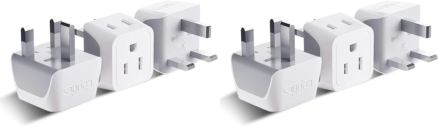 Ceptics Universal Travel Adapter, 45W International Power Adapter with PD & QC 3.0 Dual USB-C, 3 USB Travel Adapter Worldwide, Type I C G A Outlets 110V 220V A/C - EU Euro US UK (11-KU)