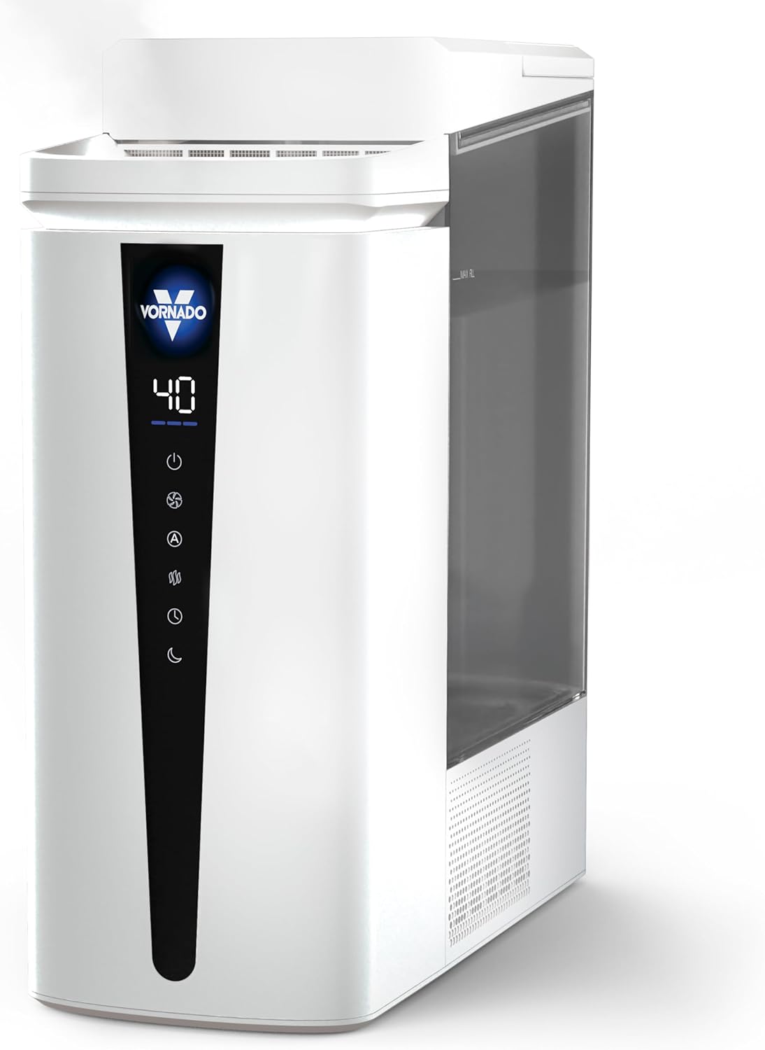 Vornado MISTIC 4 Whole Room Ultrasonic Humidifier, Top-Fill, Aromatherapy, 1-Gallon Tank, 3 Mist Settings, Ambient Lighting, Whisper-Quiet, Included Scent Pads, Air Humidifier for Kids and Home