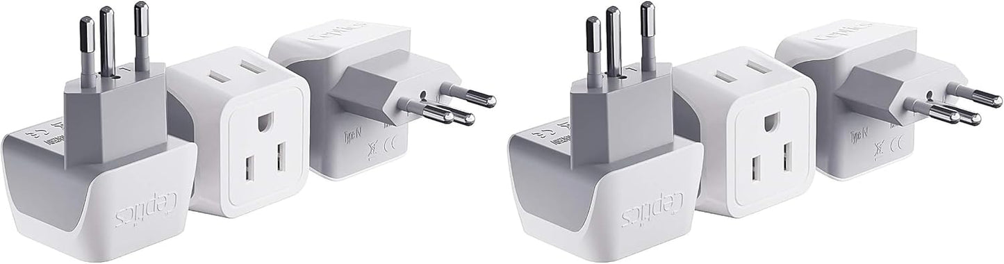 Ceptics Universal Travel Adapter, 45W International Power Adapter with PD & QC 3.0 Dual USB-C, 3 USB Travel Adapter Worldwide, Type I C G A Outlets 110V 220V A/C - EU Euro US UK (11-KU)