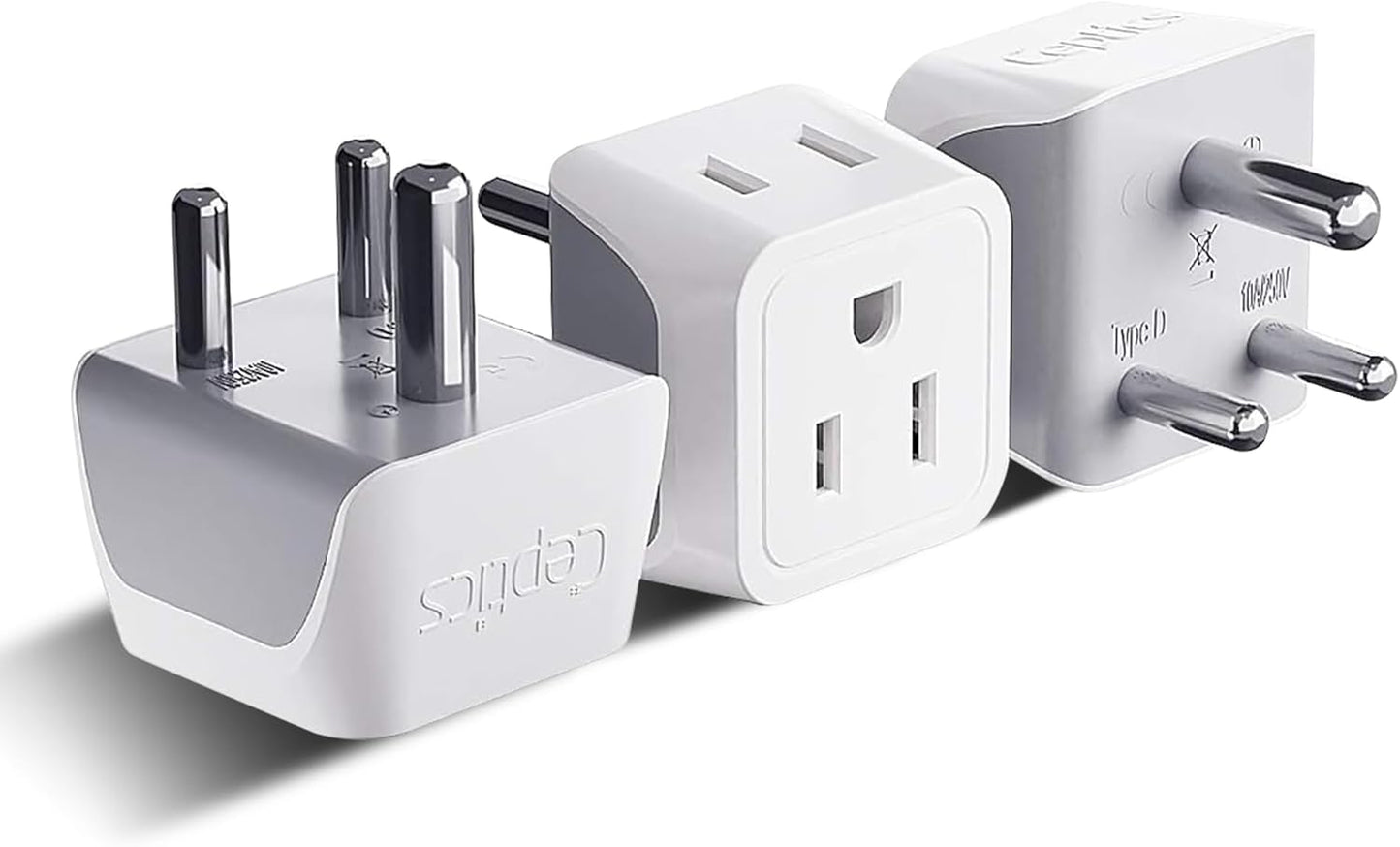 Ceptics Universal Travel Adapter, 45W International Power Adapter with PD & QC 3.0 Dual USB-C, 3 USB Travel Adapter Worldwide, Type I C G A Outlets 110V 220V A/C - EU Euro US UK (11-KU)