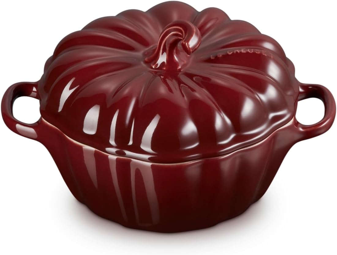 Le Creuset Stoneware Pumpkin Mini Cocotte, 12 oz., Olive