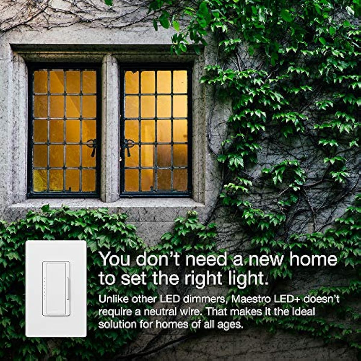 Lutron Maestro Dimmer Switch LED+ Digital Dimmer Kit for Dimmable LED, Halogen, and Incandescent Bulbs, 150-Watt, Multi-Location, MACL-153M-RHW-WH, White