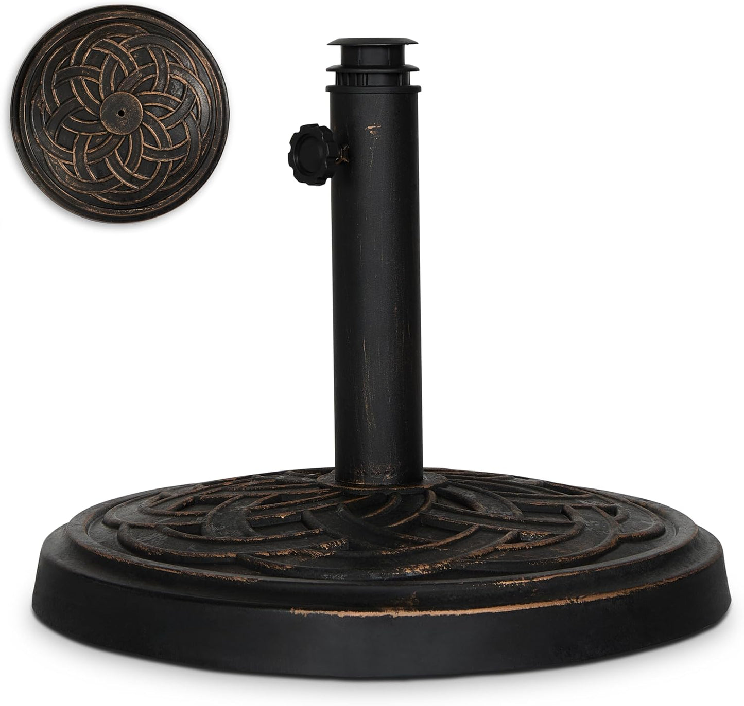 BACKYARD EXPRESSIONS PATIO · HOME · GARDEN 911554 21 Pound Umbrella Base, Bronze