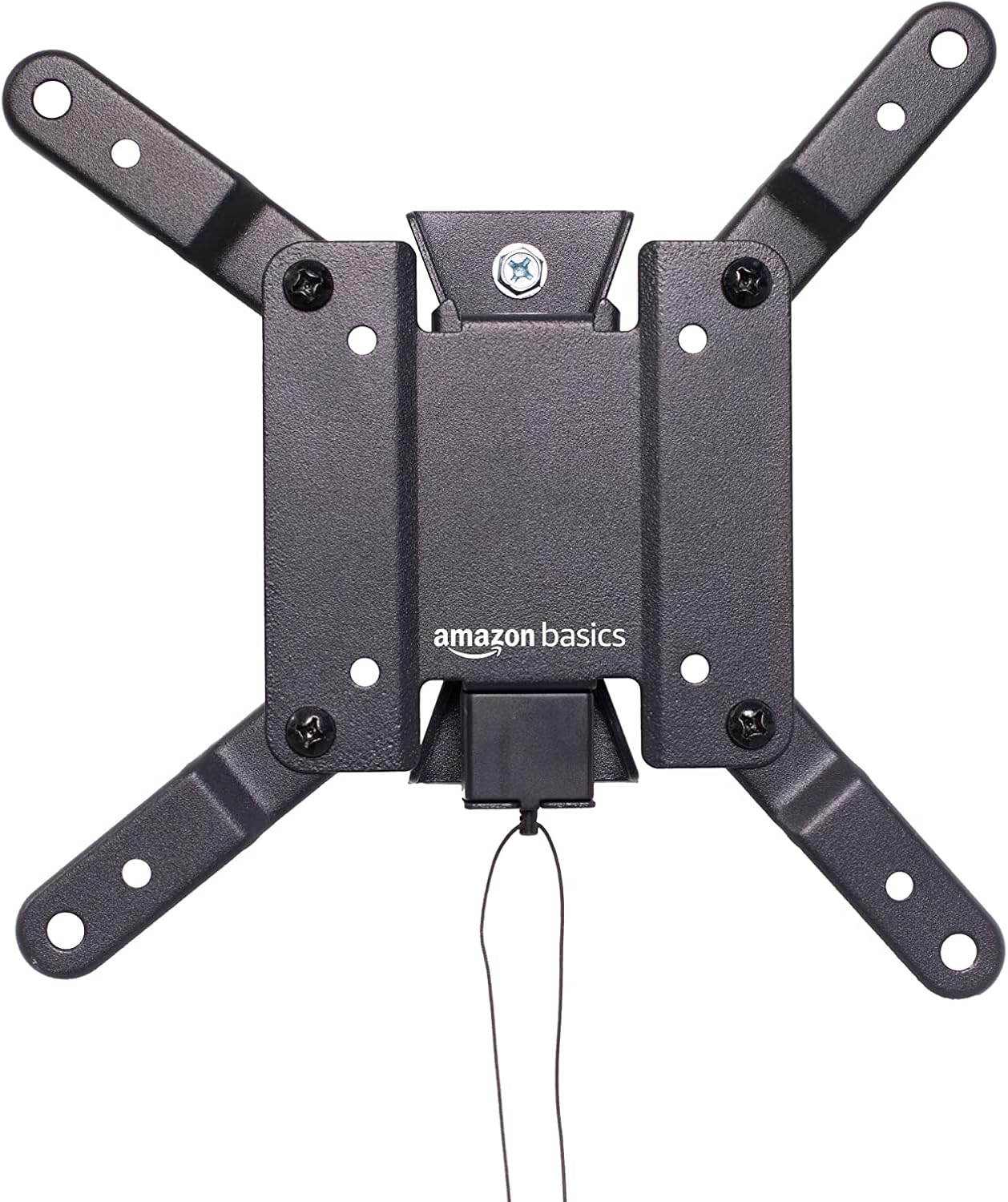 Amazon Basics Full Motion Articulating TV Wall Mount, with Swivel and Tilt, for 26" to 55" TVs and Flat Panels up to 80 Lbs, VESA Compatible, Black