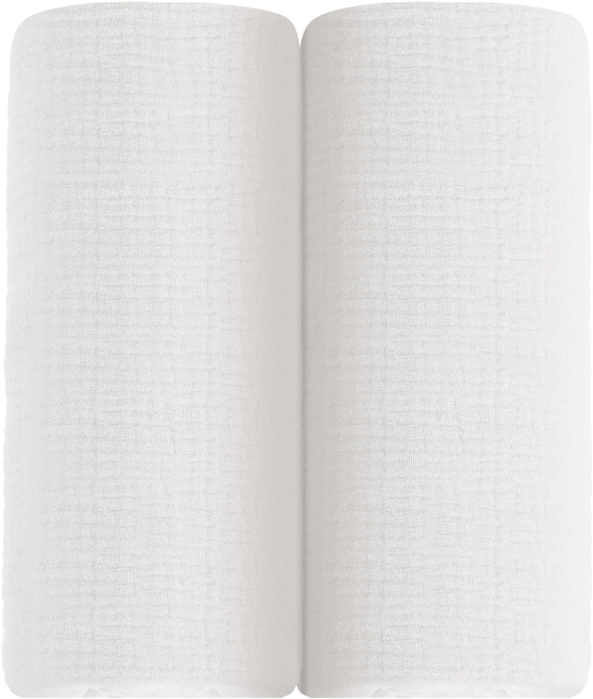 Muslin Ruffled Baby Blanket, Extra Large 52 x 52 Inches, Soft Breathable Cotton Crib Blanket for Newborn Infant Toddler (Hoppy Dreams-Ruffled, Printed)