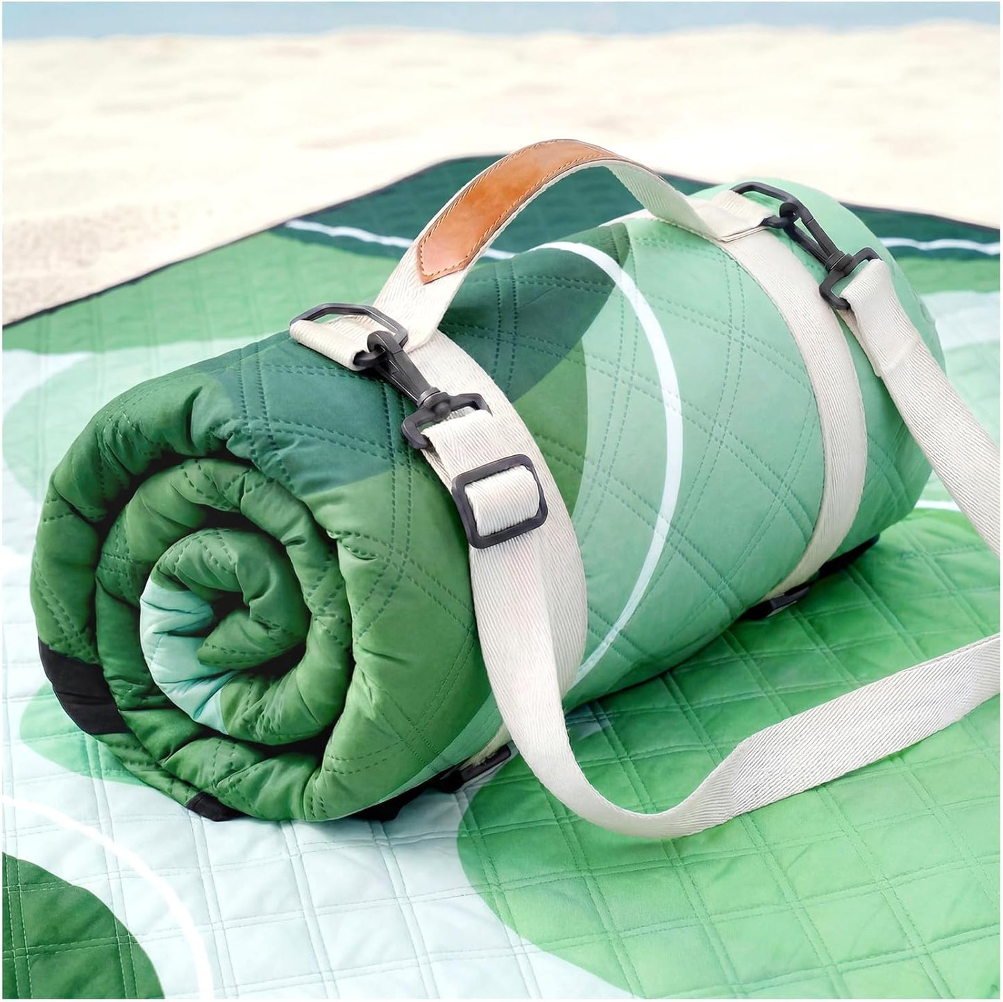Genovega Waterproof Picnic Blanket Beach Outdoor Camping Mat Extra Large Foldable Cute Big Travel Essential Accessories Gift Park Patio Lawn Garden Grass Ground PlayMusic Festival Concert Must Have