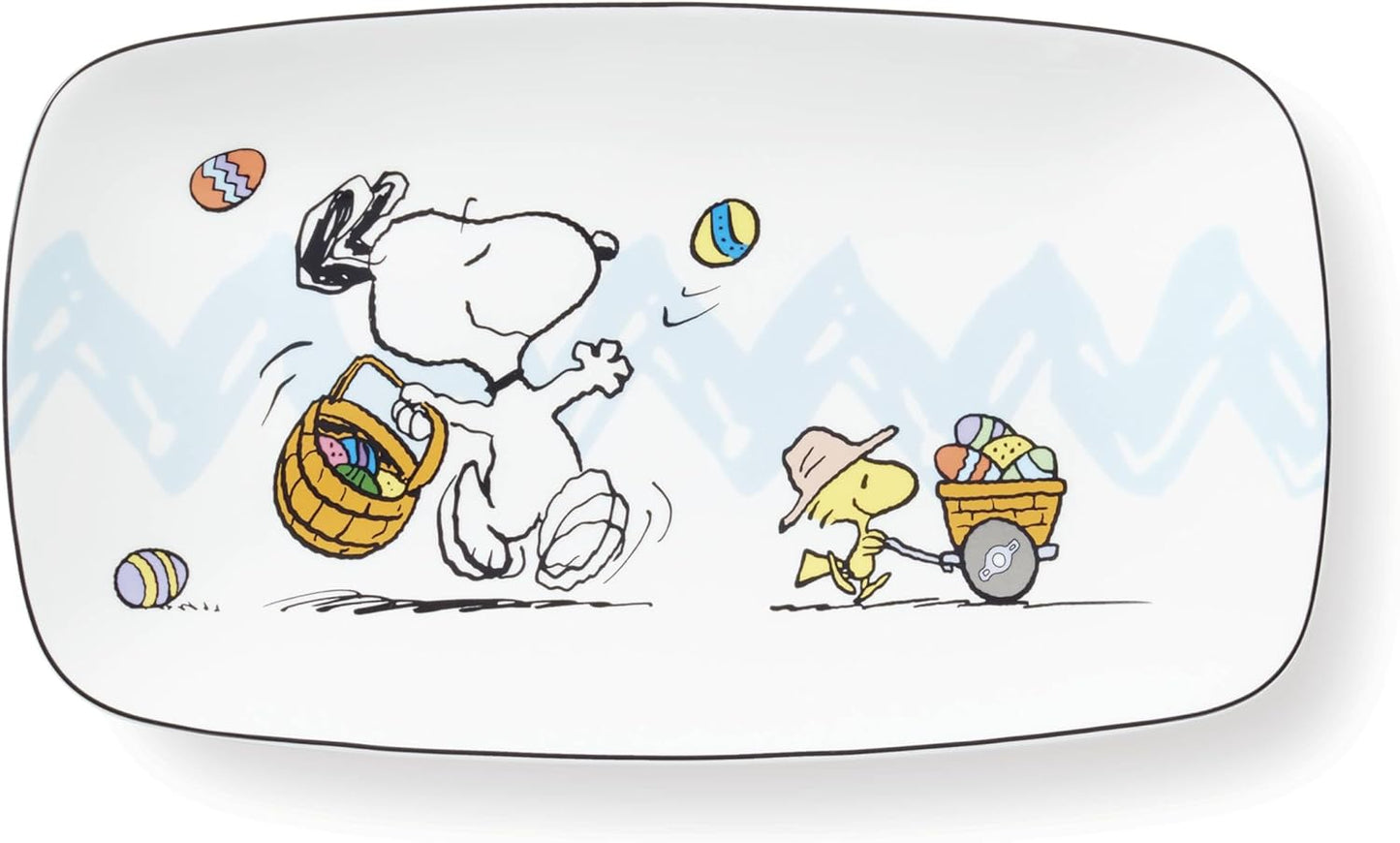 Lenox 895686 Peanuts Easter Snoopy & Woodstock Basket, Spring Home Decor