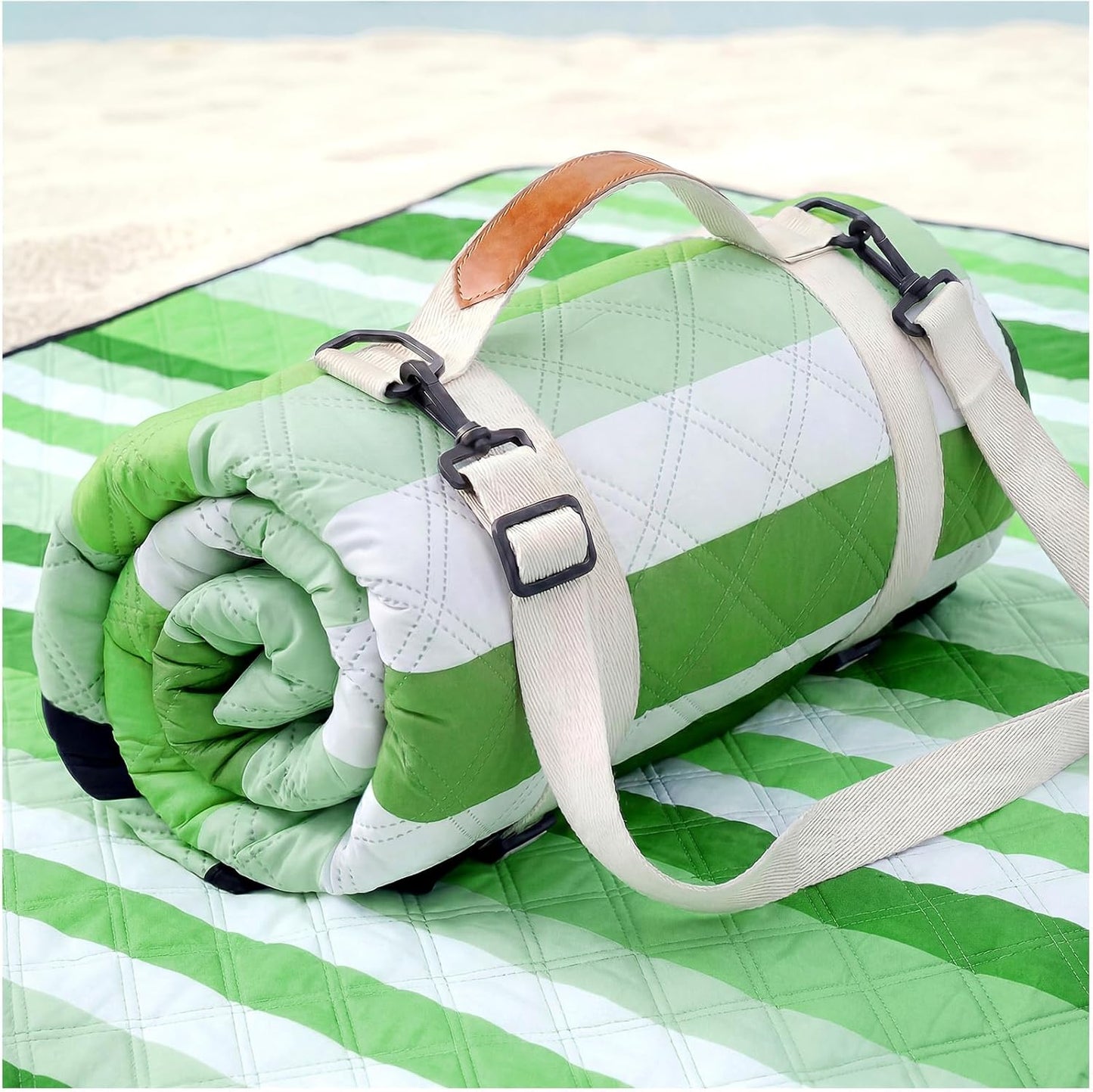 Genovega Waterproof Picnic Blanket Beach Outdoor Camping Mat Extra Large Foldable Cute Big Travel Essential Accessories Gift Park Patio Lawn Garden Grass Ground PlayMusic Festival Concert Must Have
