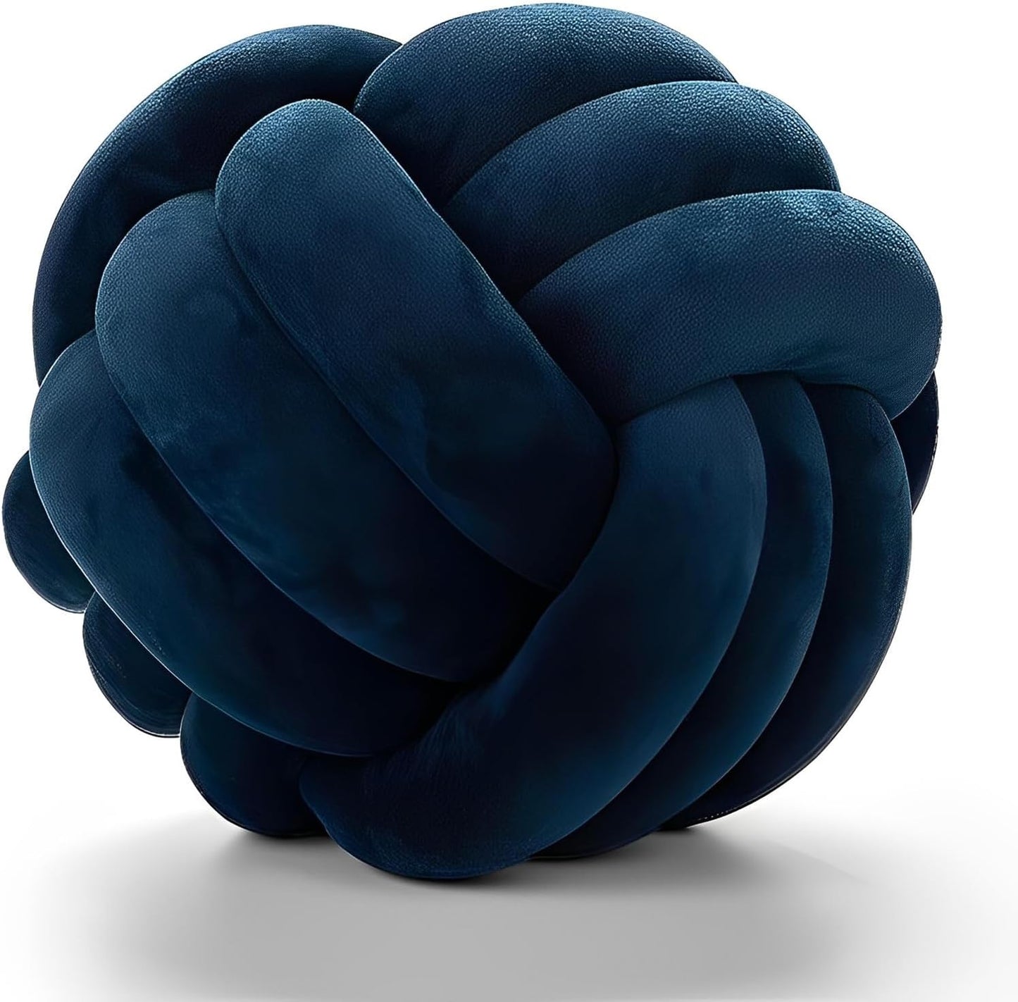 Knot Pillow Ball Round Cushion Pillows, Children Room Decoration Plush Toys Calming Stress Relief Toy (Yellow,8.5in/22cm)