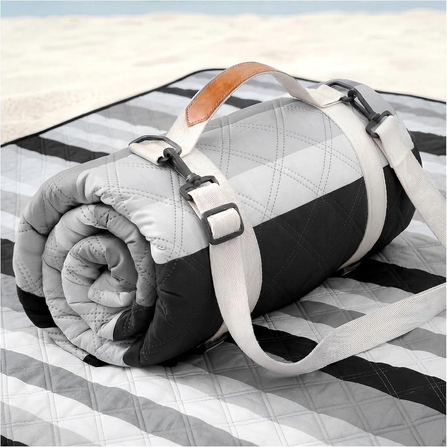 Genovega Waterproof Picnic Blanket Beach Outdoor Camping Mat Extra Large Foldable Cute Big Travel Essential Accessories Gift Park Patio Lawn Garden Grass Ground PlayMusic Festival Concert Must Have
