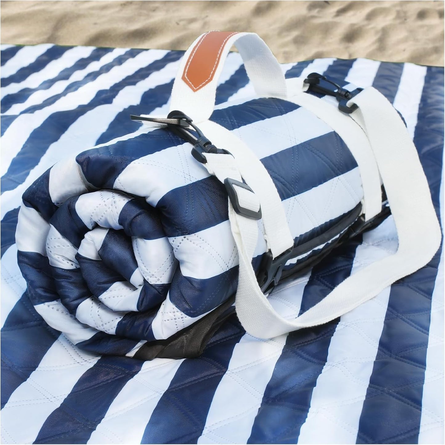 Genovega Waterproof Picnic Blanket Beach Outdoor Camping Mat Extra Large Foldable Cute Big Travel Essential Accessories Gift Park Patio Lawn Garden Grass Ground PlayMusic Festival Concert Must Have