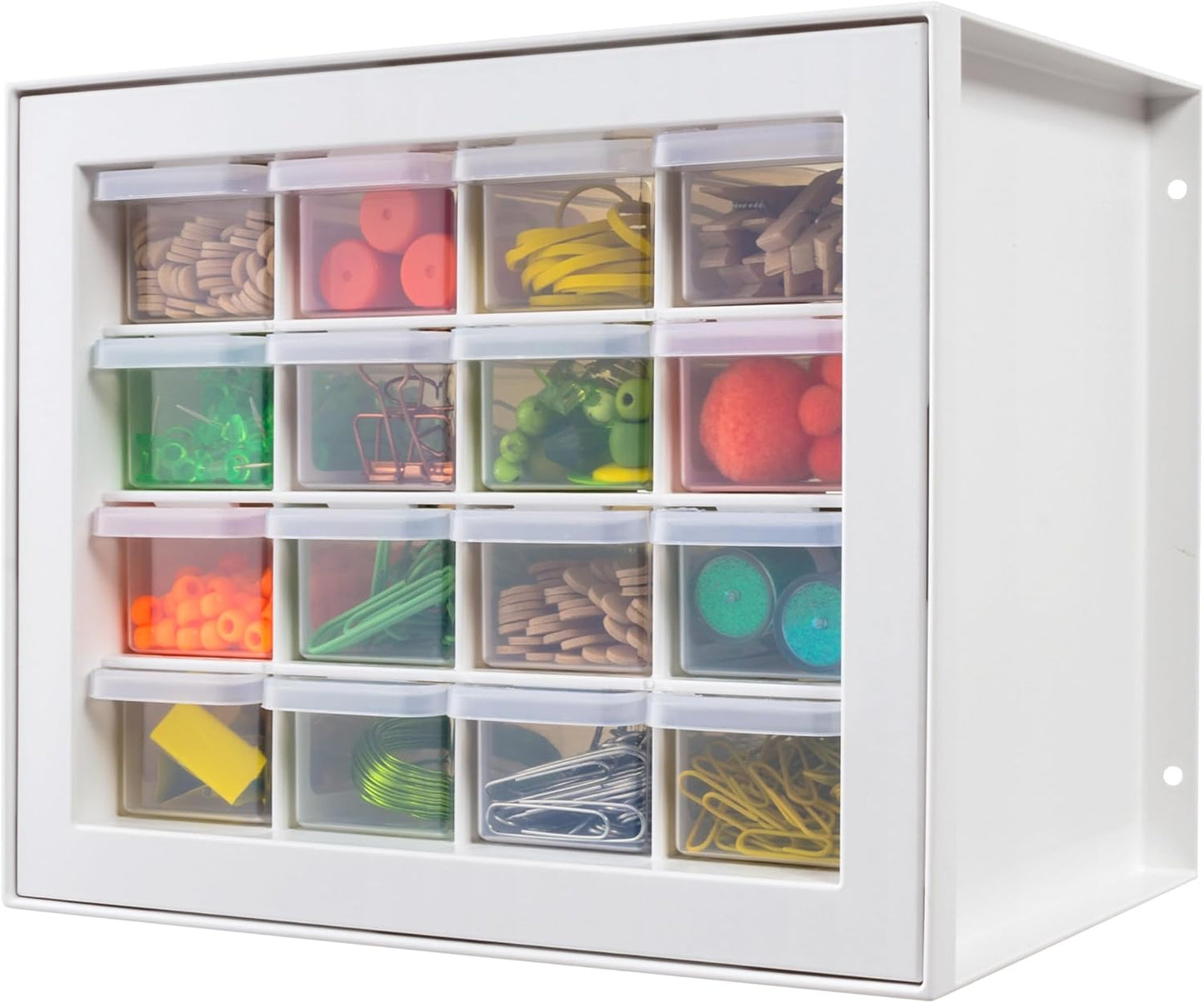 IRIS USA Small Parts Storage, Made in USA, Cabinet, 44-Drawer Organizer for Screws, Nuts, Bolts, Electronics, Hardware, Beads, Crafts, Building Bricks, Stackable Garage Storage – Black