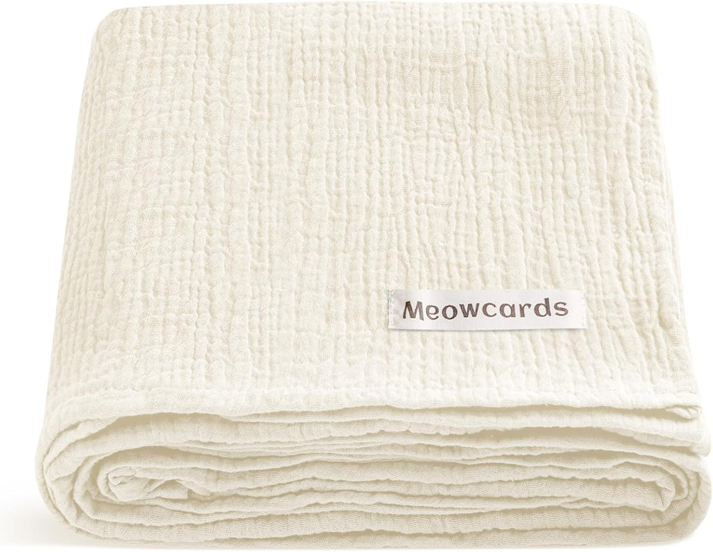 Muslin Ruffled Baby Blanket, Extra Large 52 x 52 Inches, Soft Breathable Cotton Crib Blanket for Newborn Infant Toddler (Hoppy Dreams-Ruffled, Printed)