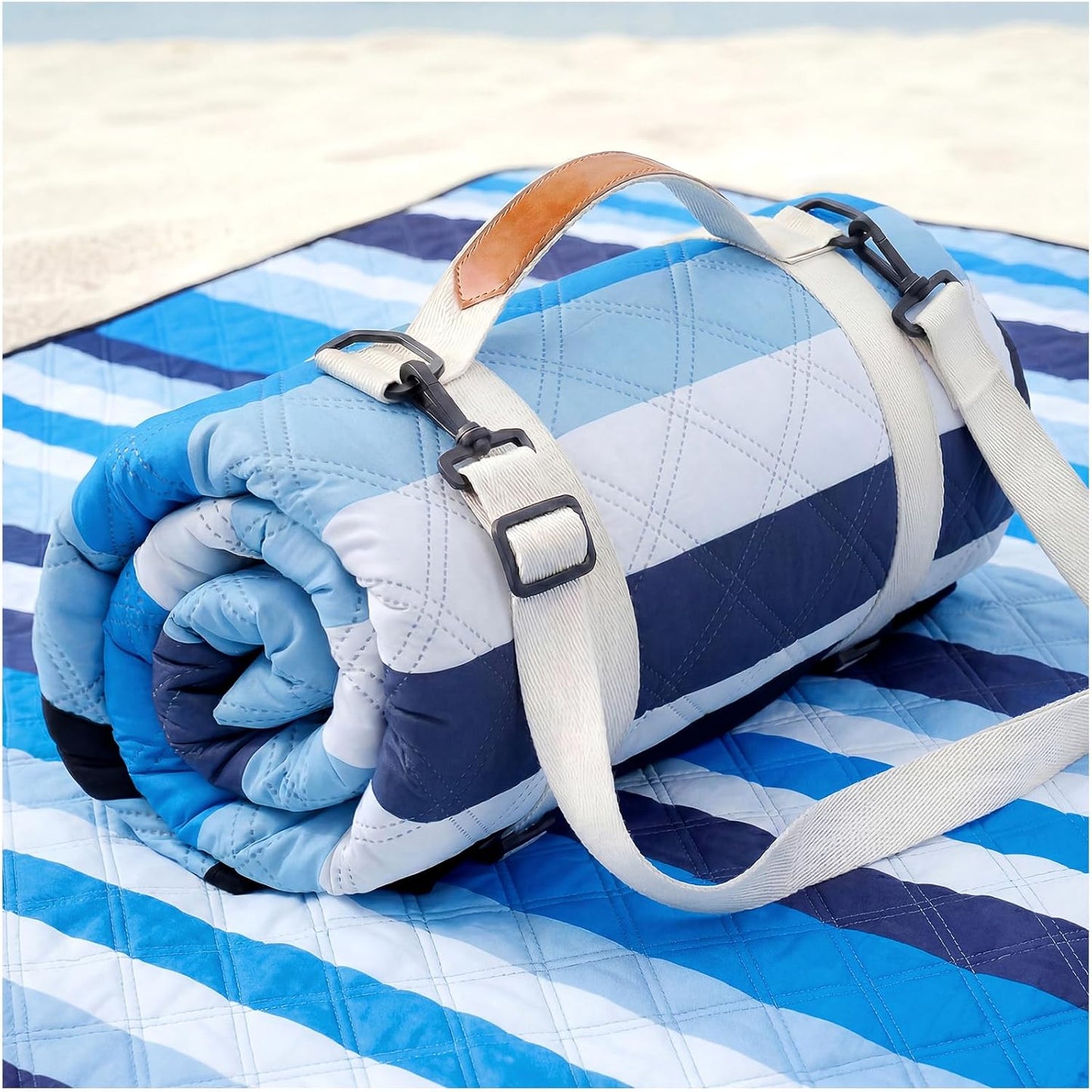 Genovega Waterproof Picnic Blanket Beach Outdoor Camping Mat Extra Large Foldable Cute Big Travel Essential Accessories Gift Park Patio Lawn Garden Grass Ground PlayMusic Festival Concert Must Have