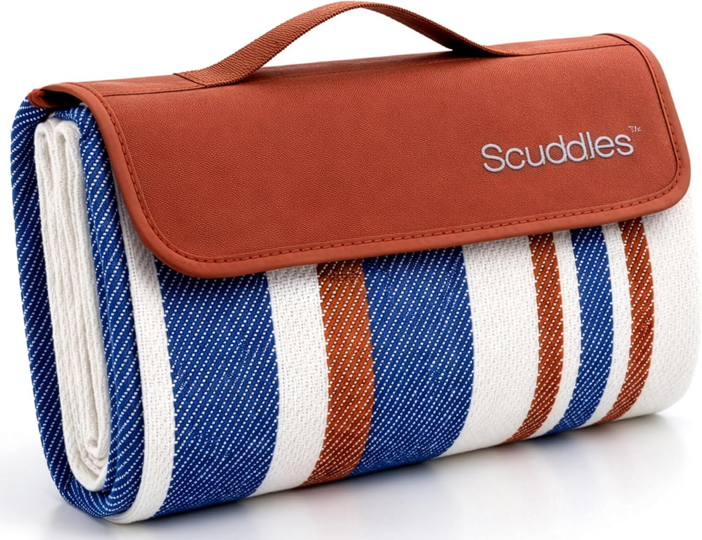 scuddles Extra Large Picnic Blanket – 60" x 80" Waterproof Outdoor Mat with Soft Dual-Layer Comfort, Foldable Travel Rug for Beach, Camping, Lawn, Parks & Family Picnics