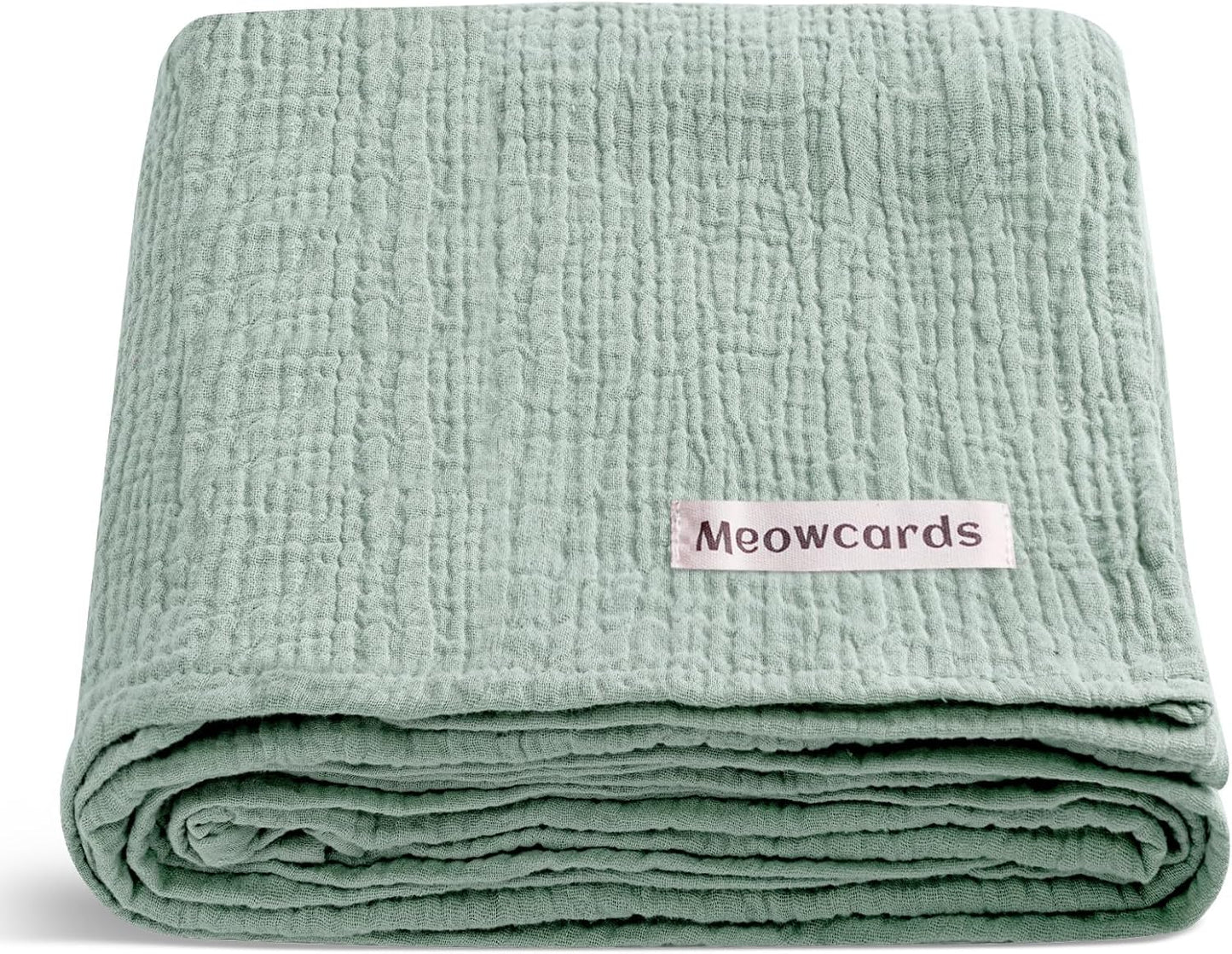 Muslin Ruffled Baby Blanket, Extra Large 52 x 52 Inches, Soft Breathable Cotton Crib Blanket for Newborn Infant Toddler (Hoppy Dreams-Ruffled, Printed)