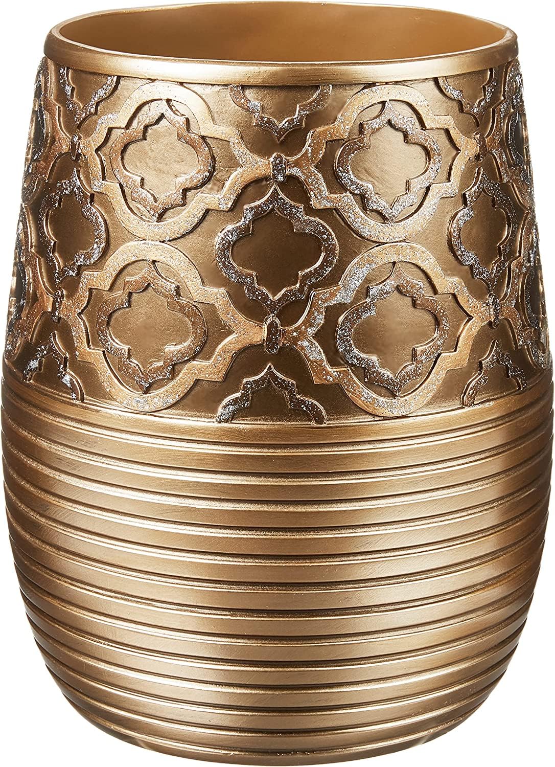Zahari Home Decorative Trash Can for Bathroom, Office & Bedroom - 2.1 Gallons Stylish & Small Trash Can for Dorms, Desktop & Restroom - Chic Waste Basket for Compact Spaces, Capri