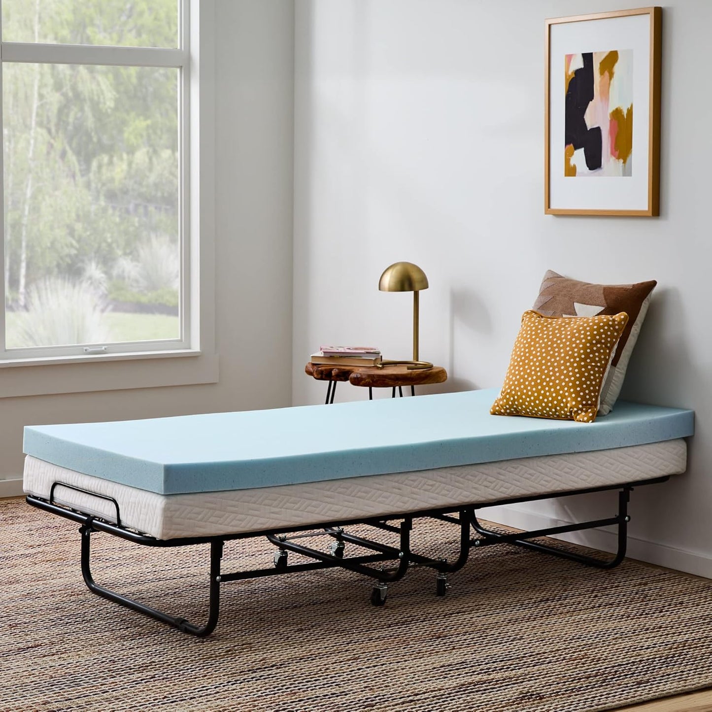 Linenspa Memory Foam Mattress Topper, Queen Size - 2 Inch Gel Infused Memory Foam - Plush Feel - Cooling and Pressure Relieving - CertiPUR Certified