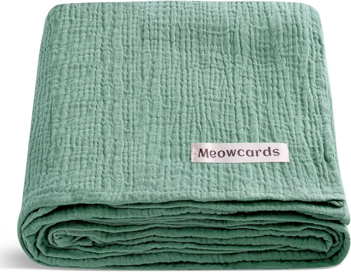 Muslin Ruffled Baby Blanket, Extra Large 52 x 52 Inches, Soft Breathable Cotton Crib Blanket for Newborn Infant Toddler (Hoppy Dreams-Ruffled, Printed)
