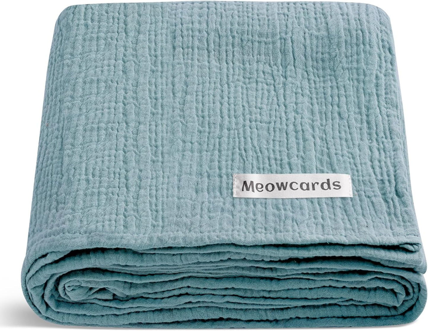 Muslin Ruffled Baby Blanket, Extra Large 52 x 52 Inches, Soft Breathable Cotton Crib Blanket for Newborn Infant Toddler (Hoppy Dreams-Ruffled, Printed)