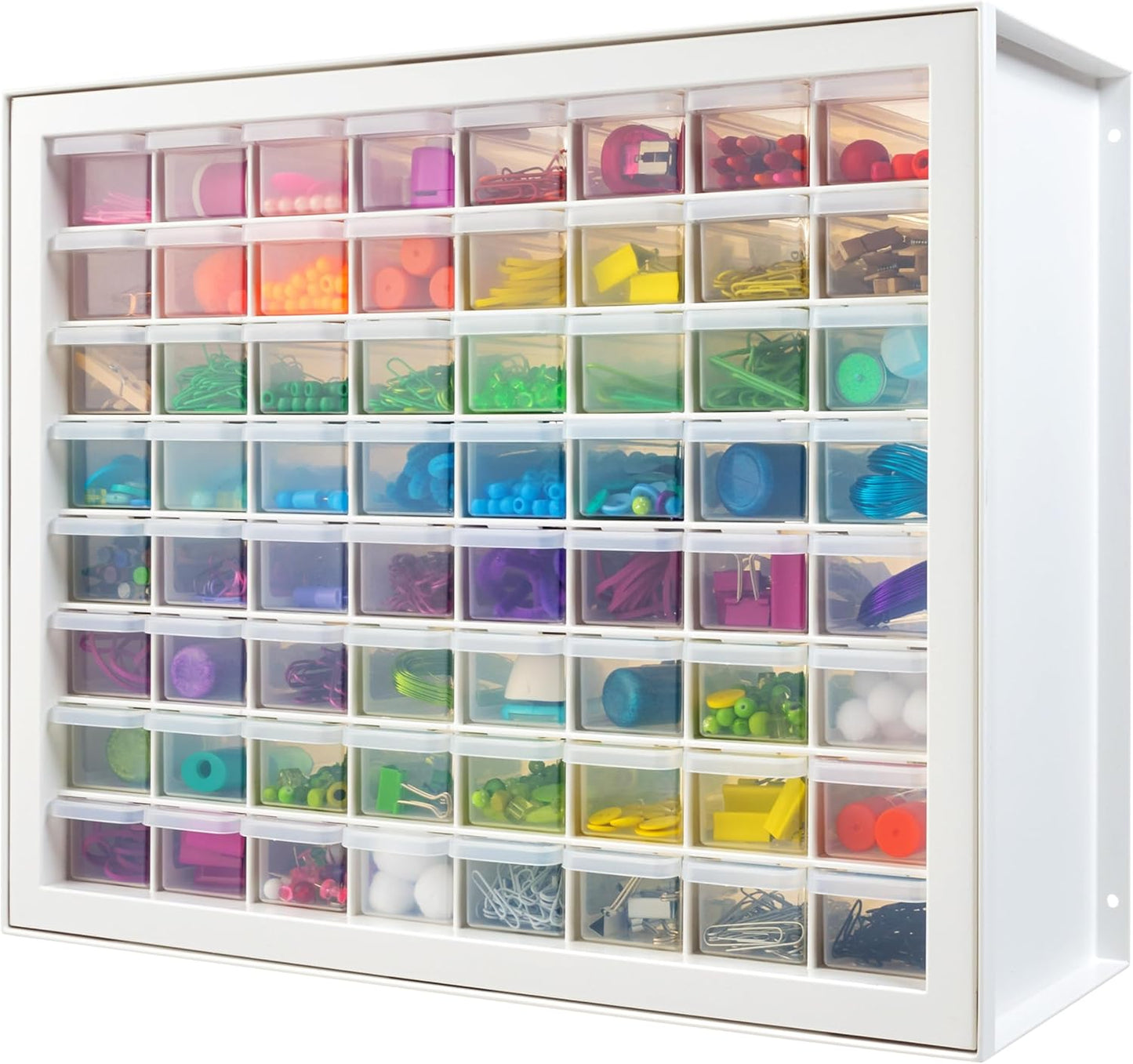 IRIS USA Small Parts Storage, Made in USA, Cabinet, 44-Drawer Organizer for Screws, Nuts, Bolts, Electronics, Hardware, Beads, Crafts, Building Bricks, Stackable Garage Storage – Black