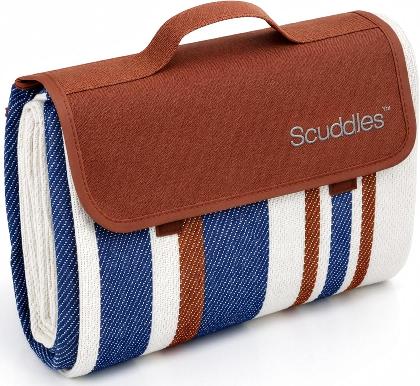 scuddles Extra Large Picnic Blanket – 60" x 80" Waterproof Outdoor Mat with Soft Dual-Layer Comfort, Foldable Travel Rug for Beach, Camping, Lawn, Parks & Family Picnics