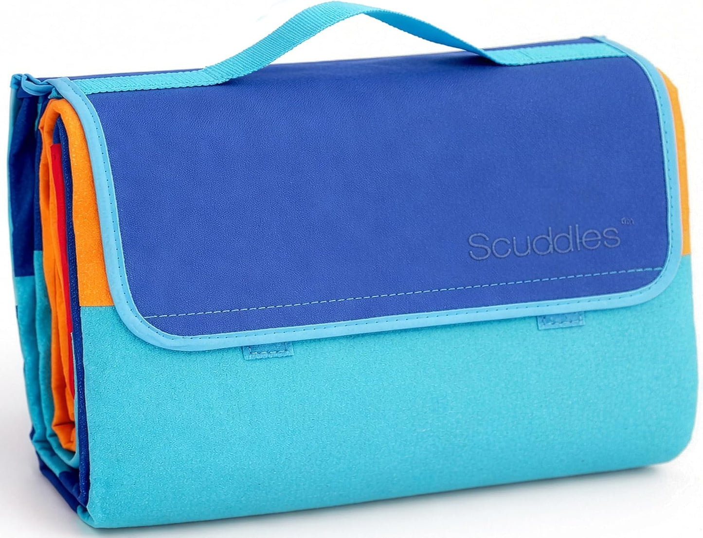 scuddles Extra Large Picnic Blanket – 60" x 80" Waterproof Outdoor Mat with Soft Dual-Layer Comfort, Foldable Travel Rug for Beach, Camping, Lawn, Parks & Family Picnics