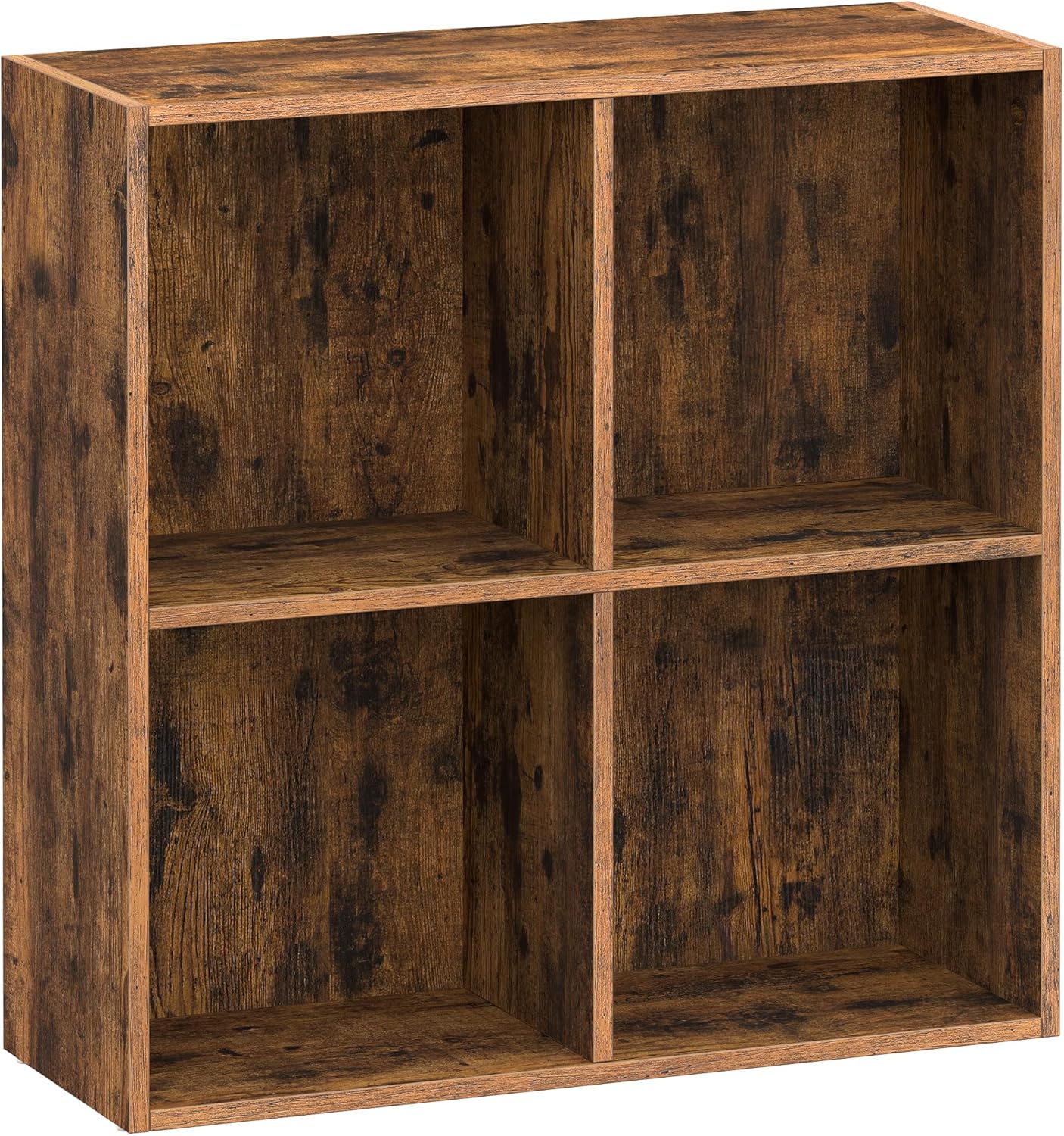 VASAGLE Bookcase, Bookshelf, Freestanding Storage Unit, 8 Open Compartments, Used Horizontally, Vertically, Upside Down, 11 x 35.4 x 39.4 Inches, for Living Room, Study, Office, Cloud White ULBC55WT